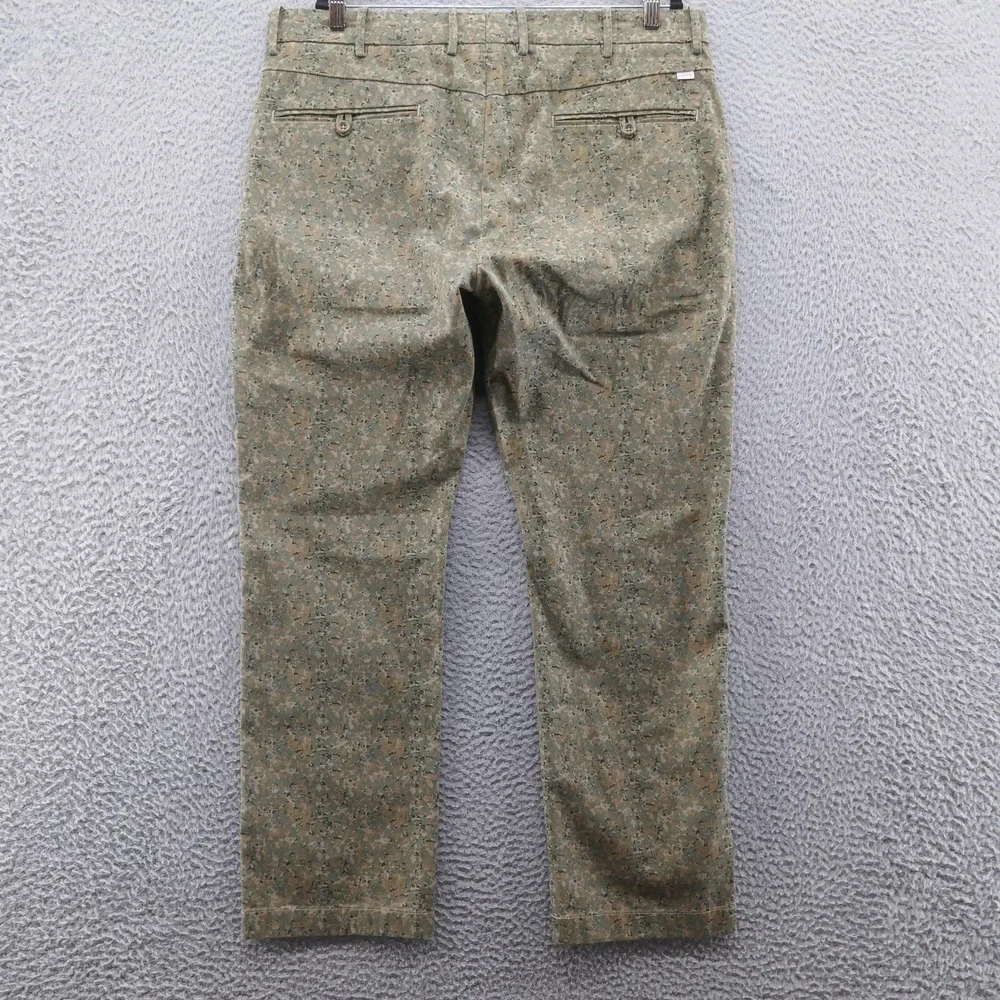 Levis Mens 38x30 Digital Camo Print Chino Pants Olive Green Stretch Twill‎ NEW